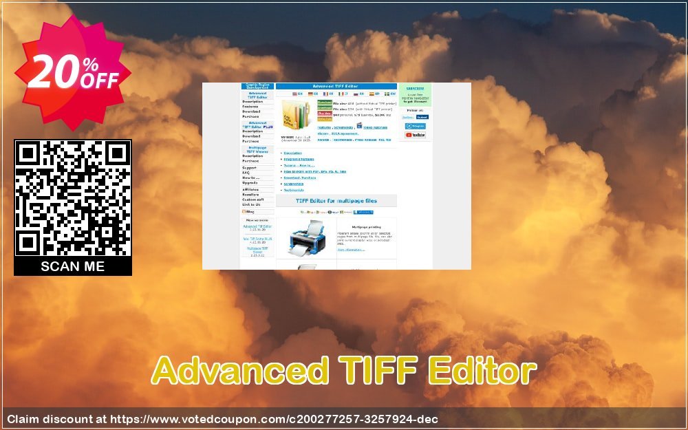 Advanced TIFF Editor Coupon, discount Advanced TIFF Editor Exclusive discounts code 2023. Promotion: Exclusive discounts code of Advanced TIFF Editor 2023