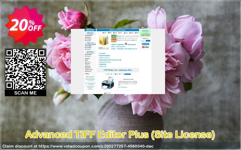 Advanced TIFF Editor Plus, Site Plan  Coupon, discount Advanced TIFF Editor Plus (Site License) Amazing offer code 2023. Promotion: Amazing offer code of Advanced TIFF Editor Plus (Site License) 2023