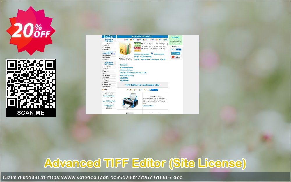 Advanced TIFF Editor, Site Plan  Coupon, discount Advanced TIFF Editor (Site License) Amazing deals code 2023. Promotion: Amazing deals code of Advanced TIFF Editor (Site License) 2023