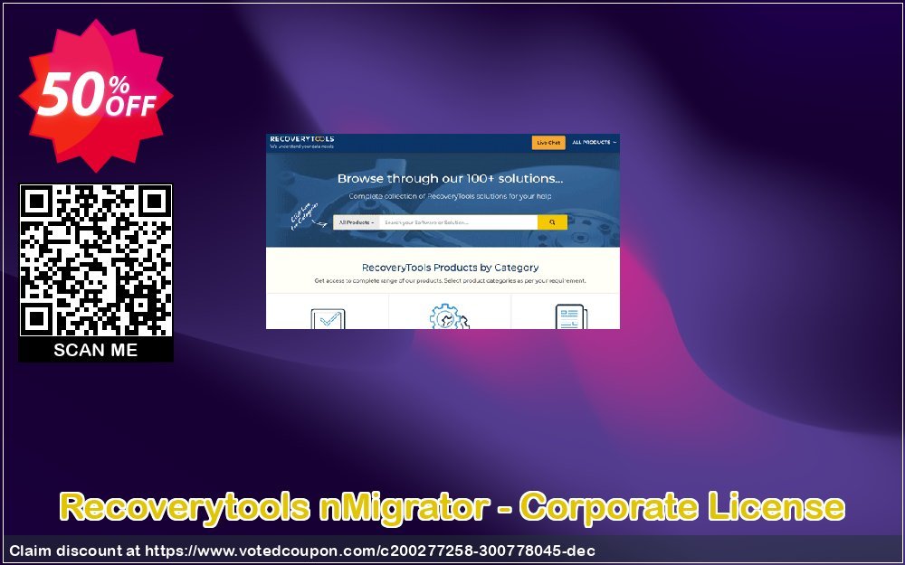 Recoverytools nMigrator - Corporate Plan Coupon, discount Coupon code nMigrator - Corporate License. Promotion: nMigrator - Corporate License offer from Recoverytools