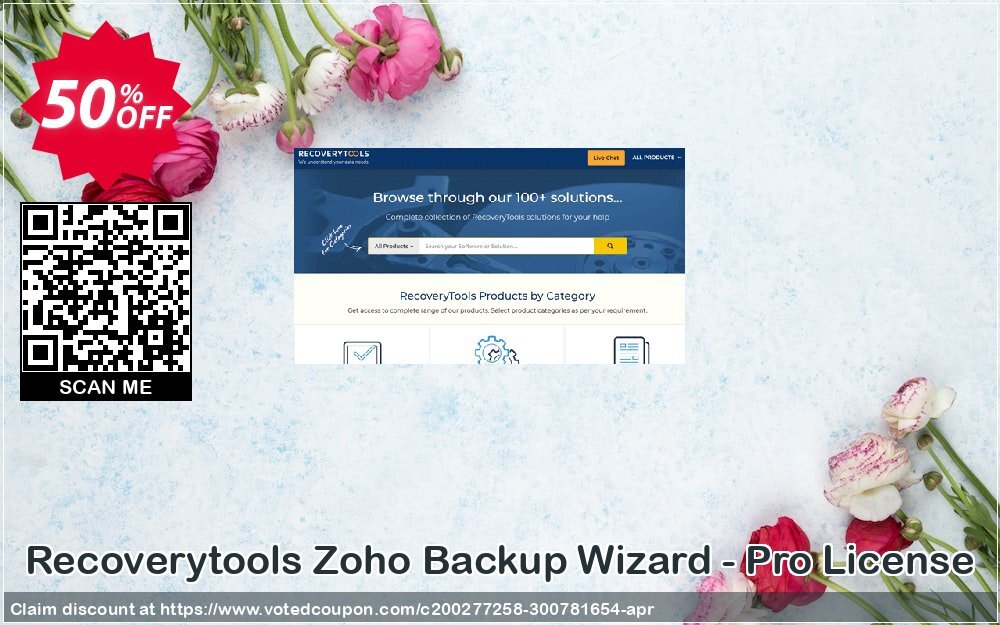 Recoverytools Zoho Backup Wizard - Pro Plan Coupon, discount Coupon code Zoho Backup Wizard - Pro License. Promotion: Zoho Backup Wizard - Pro License offer from Recoverytools