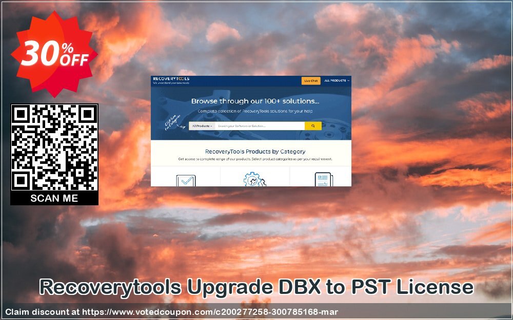 Recoverytools Upgrade DBX to PST Plan Coupon Code Apr 2024, 50% OFF - VotedCoupon