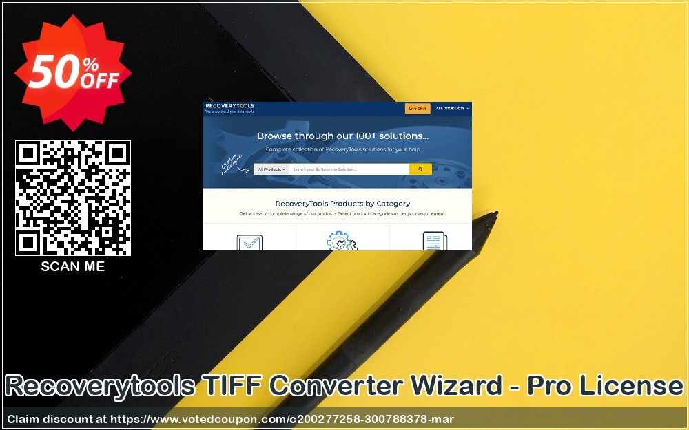 Recoverytools TIFF Converter Wizard - Pro Plan Coupon, discount Coupon code TIFF Converter Wizard - Pro License. Promotion: TIFF Converter Wizard - Pro License offer from Recoverytools