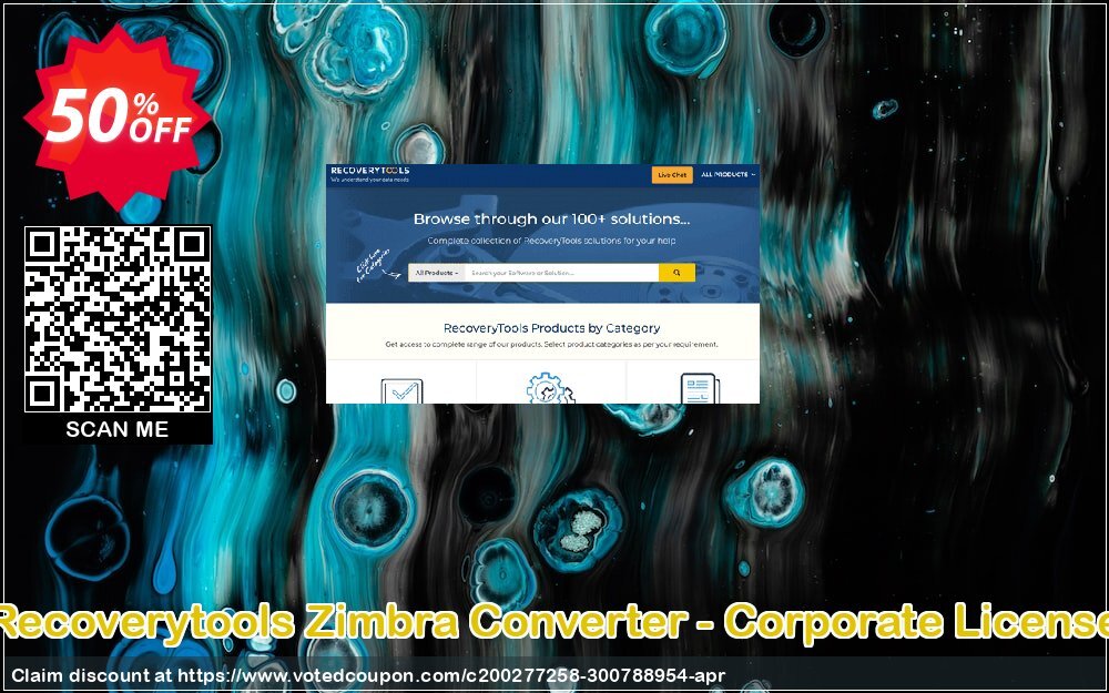 Recoverytools Zimbra Converter - Corporate Plan Coupon Code Apr 2024, 50% OFF - VotedCoupon