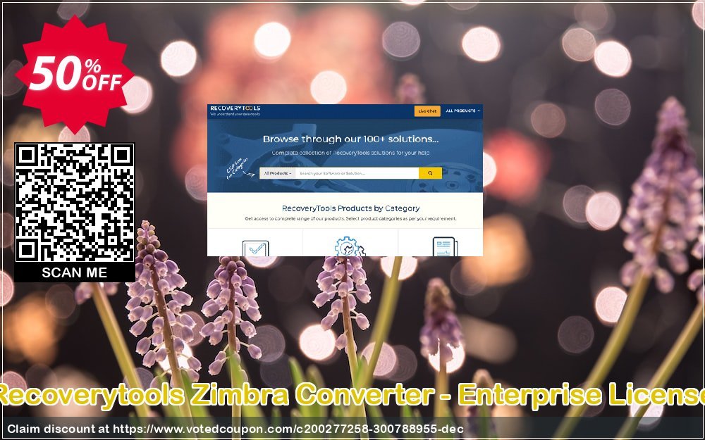 Recoverytools Zimbra Converter - Enterprise Plan Coupon, discount Coupon code Zimbra Converter - Enterprise License. Promotion: Zimbra Converter - Enterprise License offer from Recoverytools