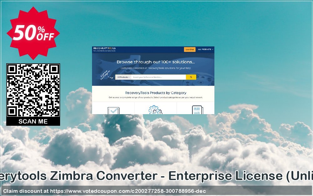 Recoverytools Zimbra Converter - Enterprise Plan, Unlimited  Coupon Code May 2024, 50% OFF - VotedCoupon