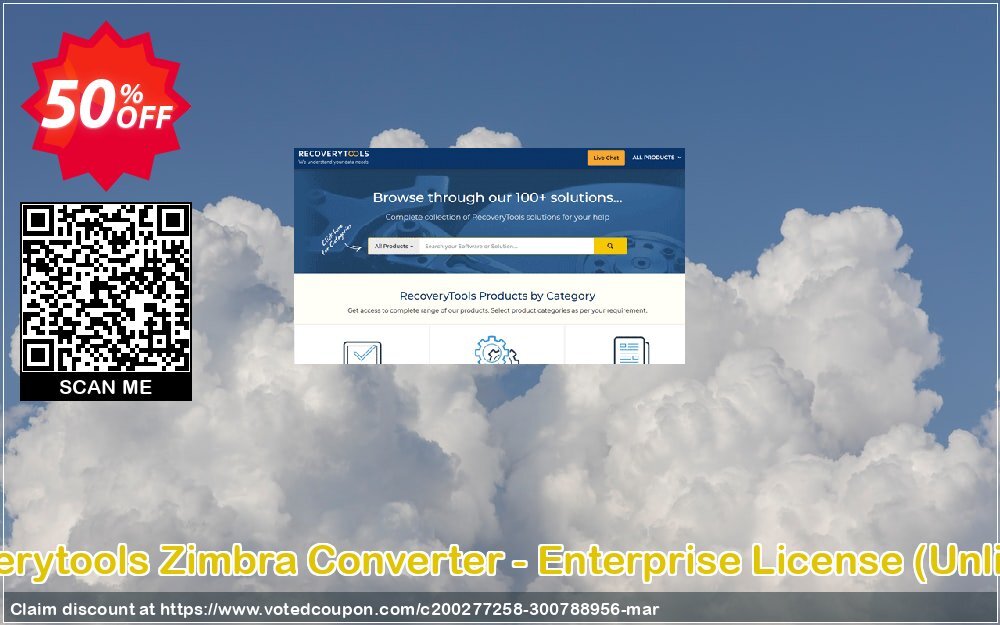 Recoverytools Zimbra Converter - Enterprise Plan, Unlimited  Coupon, discount Coupon code Zimbra Converter - Enterprise License (Unlimited). Promotion: Zimbra Converter - Enterprise License (Unlimited) offer from Recoverytools