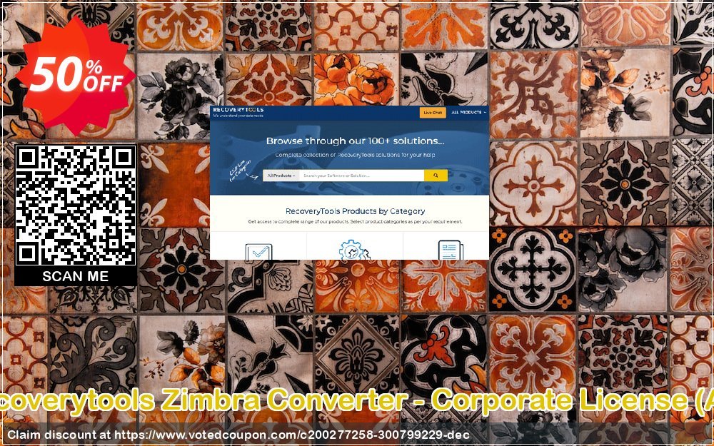 Recoverytools Zimbra Converter - Corporate Plan, AD  Coupon Code Apr 2024, 50% OFF - VotedCoupon