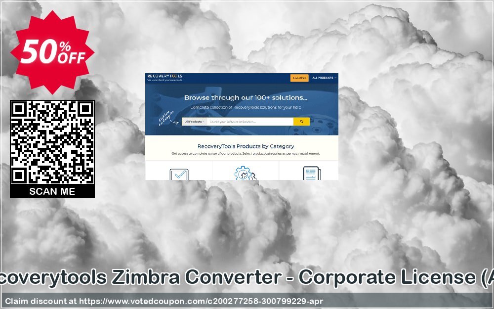 Recoverytools Zimbra Converter - Corporate Plan, AD  Coupon Code Apr 2024, 50% OFF - VotedCoupon