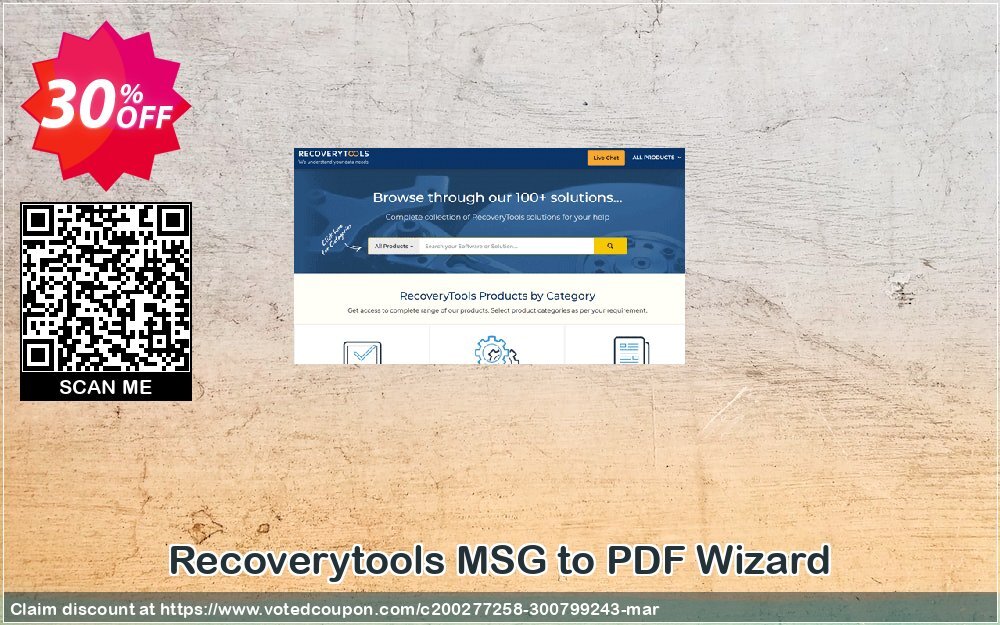 Recoverytools MSG to PDF Wizard Coupon, discount Coupon code MSG to PDF Wizard - Personal License. Promotion: MSG to PDF Wizard - Personal License offer from Recoverytools