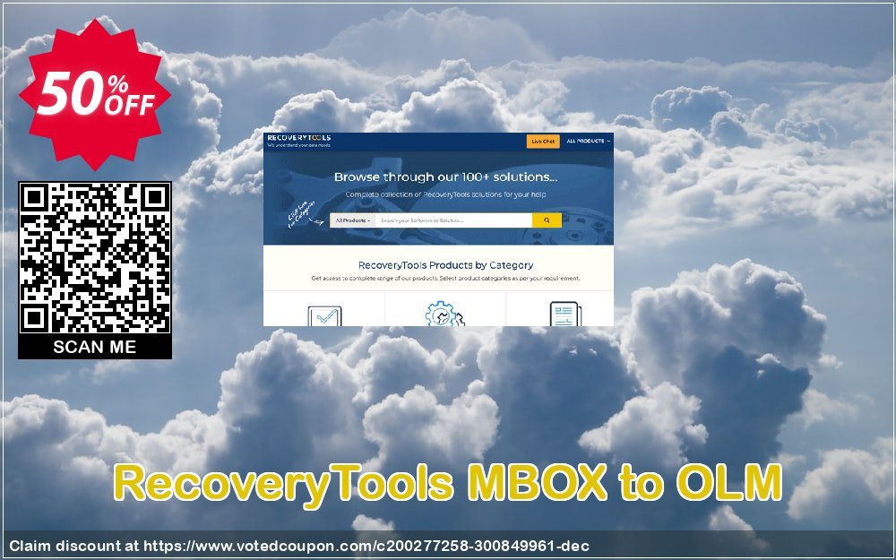 RecoveryTools MBOX to OLM Coupon, discount Coupon code RecoveryTools MBOX to OLM - Standard License. Promotion: RecoveryTools MBOX to OLM - Standard License offer from Recoverytools
