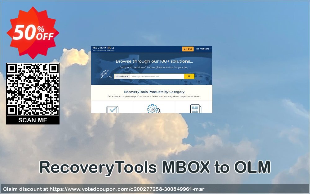 RecoveryTools MBOX to OLM Coupon, discount Coupon code RecoveryTools MBOX to OLM - Standard License. Promotion: RecoveryTools MBOX to OLM - Standard License offer from Recoverytools