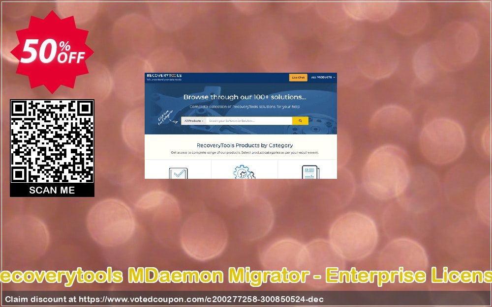 Recoverytools MDaemon Migrator - Enterprise Plan Coupon Code Apr 2024, 50% OFF - VotedCoupon