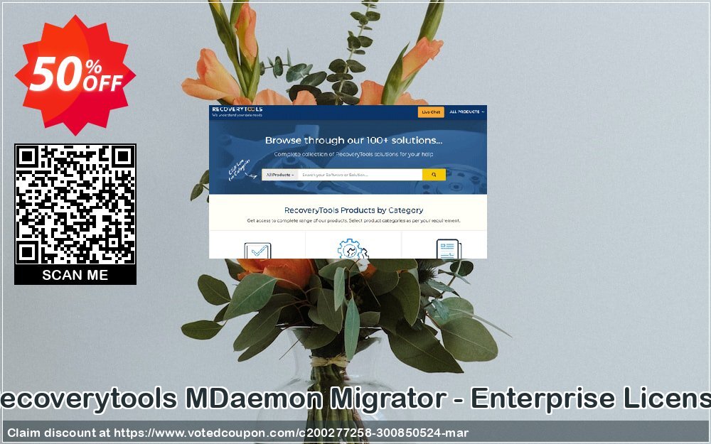 Recoverytools MDaemon Migrator - Enterprise Plan Coupon Code Apr 2024, 50% OFF - VotedCoupon