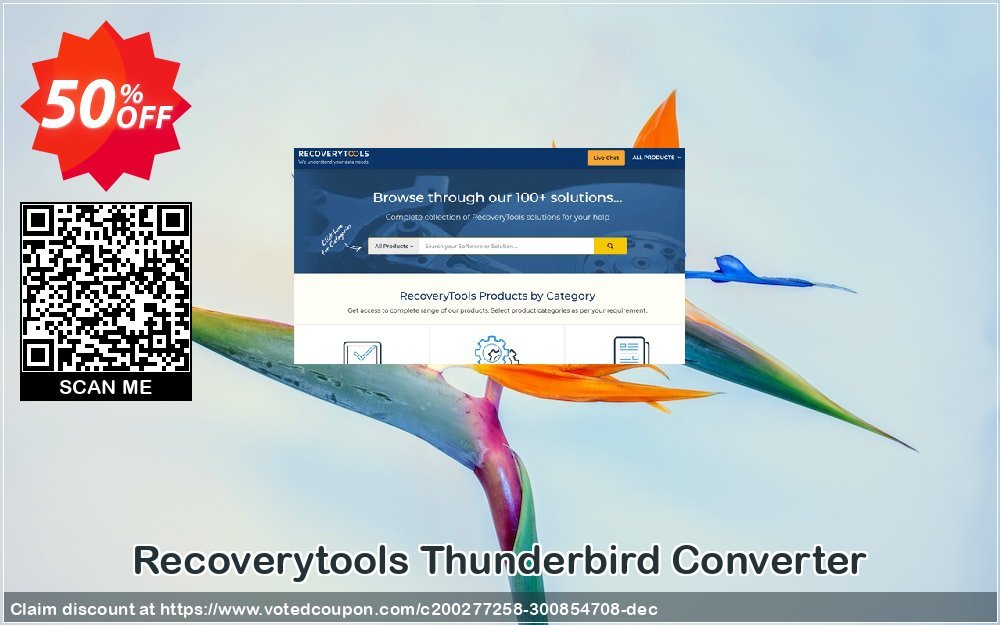 Recoverytools Thunderbird Converter Coupon, discount Coupon code Thunderbird Converter - Standard License. Promotion: Thunderbird Converter - Standard License offer from Recoverytools