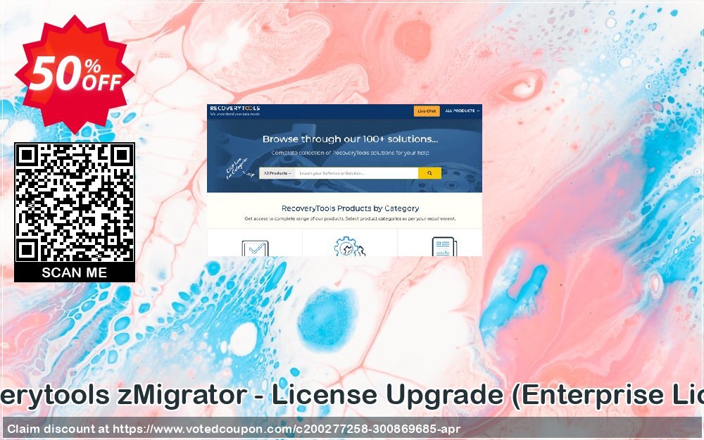 Recoverytools zMigrator - Plan Upgrade, Enterprise Plan  Coupon Code Apr 2024, 50% OFF - VotedCoupon