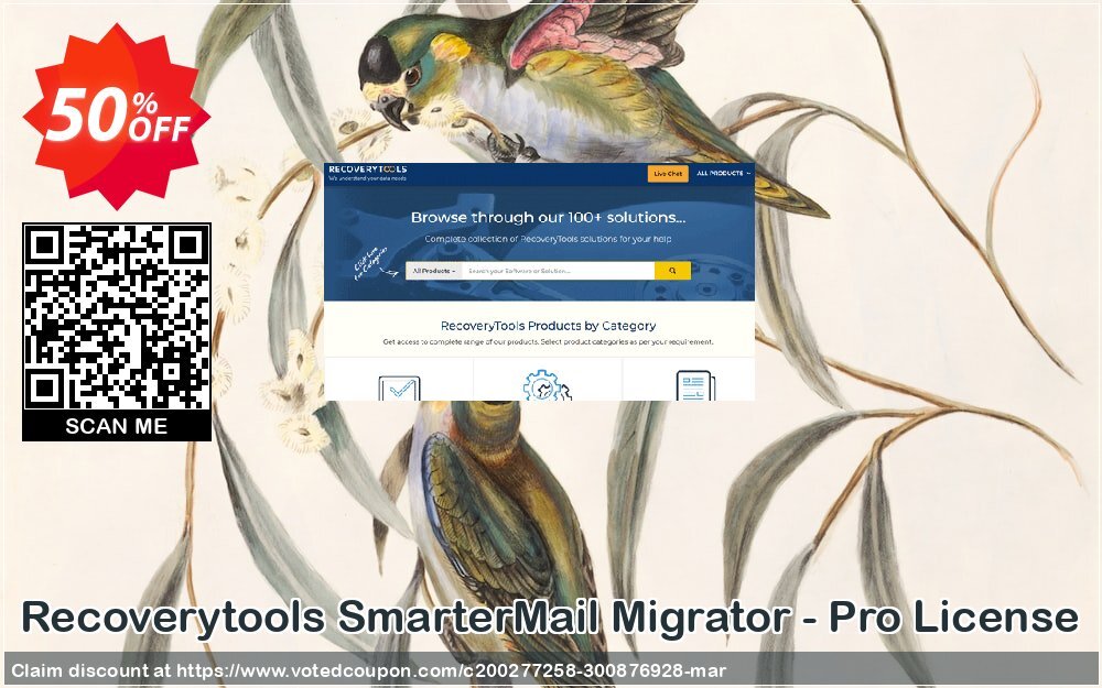 Recoverytools SmarterMail Migrator - Pro Plan Coupon, discount Coupon code SmarterMail Migrator - Pro License. Promotion: SmarterMail Migrator - Pro License offer from Recoverytools