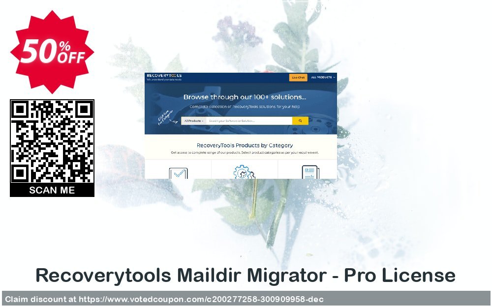 Recoverytools Maildir Migrator - Pro Plan Coupon, discount Coupon code Maildir Migrator - Pro License. Promotion: Maildir Migrator - Pro License offer from Recoverytools