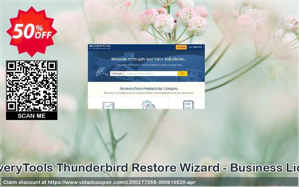 RecoveryTools Thunderbird Restore Wizard - Business Plan Coupon, discount Coupon code RecoveryTools Thunderbird Restore Wizard - Business License. Promotion: RecoveryTools Thunderbird Restore Wizard - Business License offer from Recoverytools