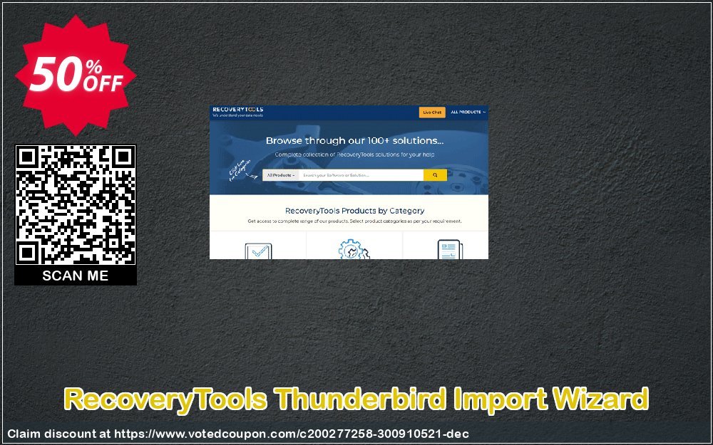 RecoveryTools Thunderbird Import Wizard Coupon Code Jun 2024, 50% OFF - VotedCoupon