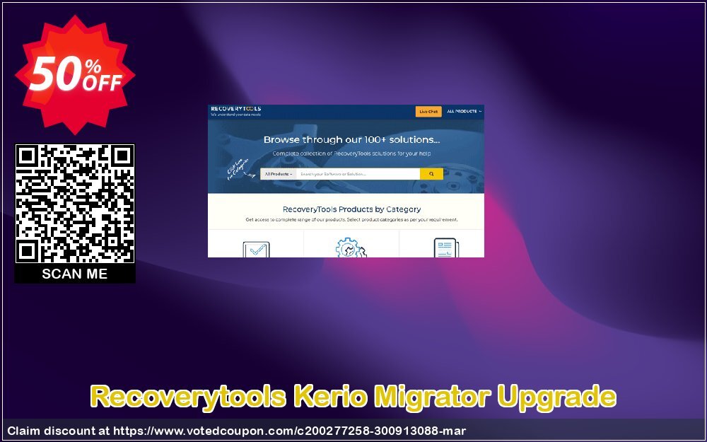 Recoverytools Kerio Migrator Upgrade Coupon, discount Coupon code Kerio Migrator - Standard License Upgrade. Promotion: Kerio Migrator - Standard License Upgrade offer from Recoverytools