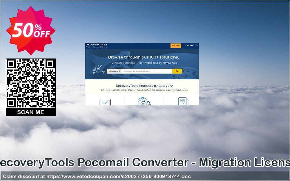 Get 50% OFF RecoveryTools Pocomail Converter - Migration License Coupon