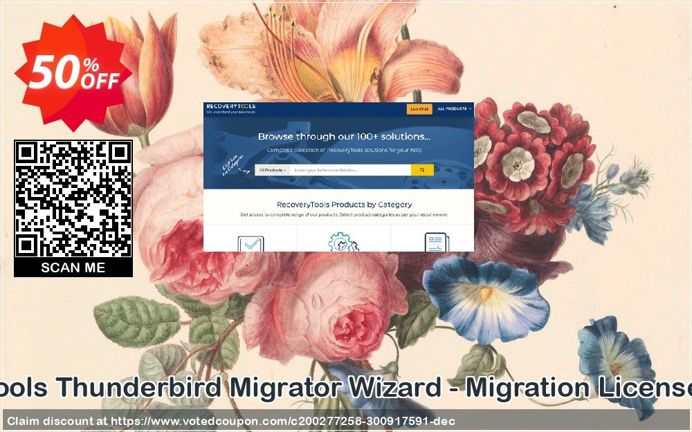 Recoverytools Thunderbird Migrator Wizard - Migration Plan -Upgrade Coupon Code May 2024, 50% OFF - VotedCoupon