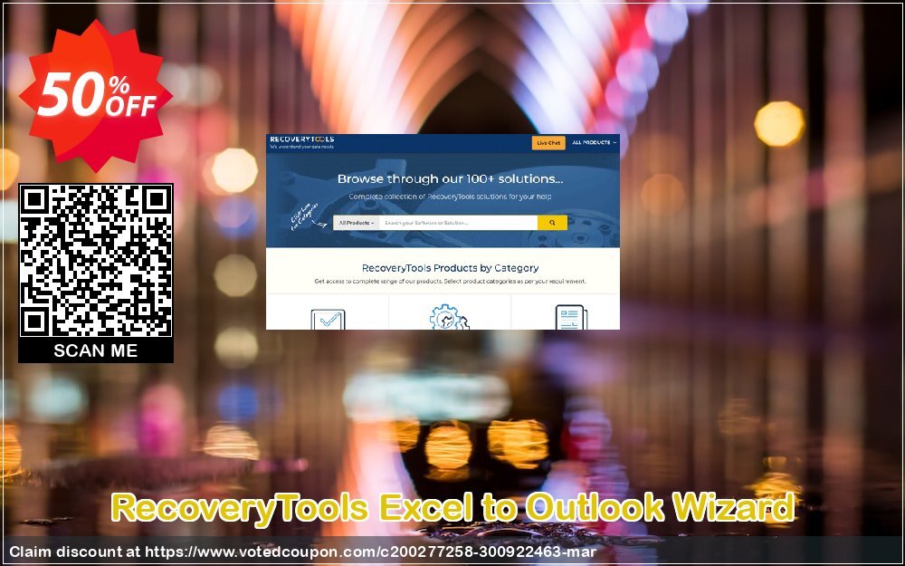 RecoveryTools Excel to Outlook Wizard Coupon Code Apr 2024, 50% OFF - VotedCoupon