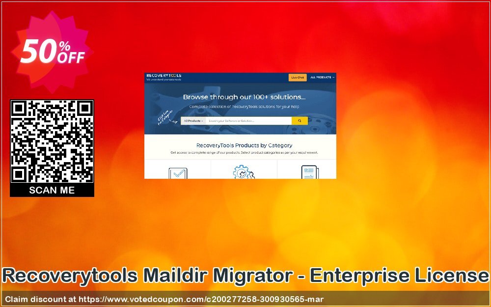 Recoverytools Maildir Migrator - Enterprise Plan Coupon, discount Coupon code Maildir Migrator - Enterprise License. Promotion: Maildir Migrator - Enterprise License offer from Recoverytools