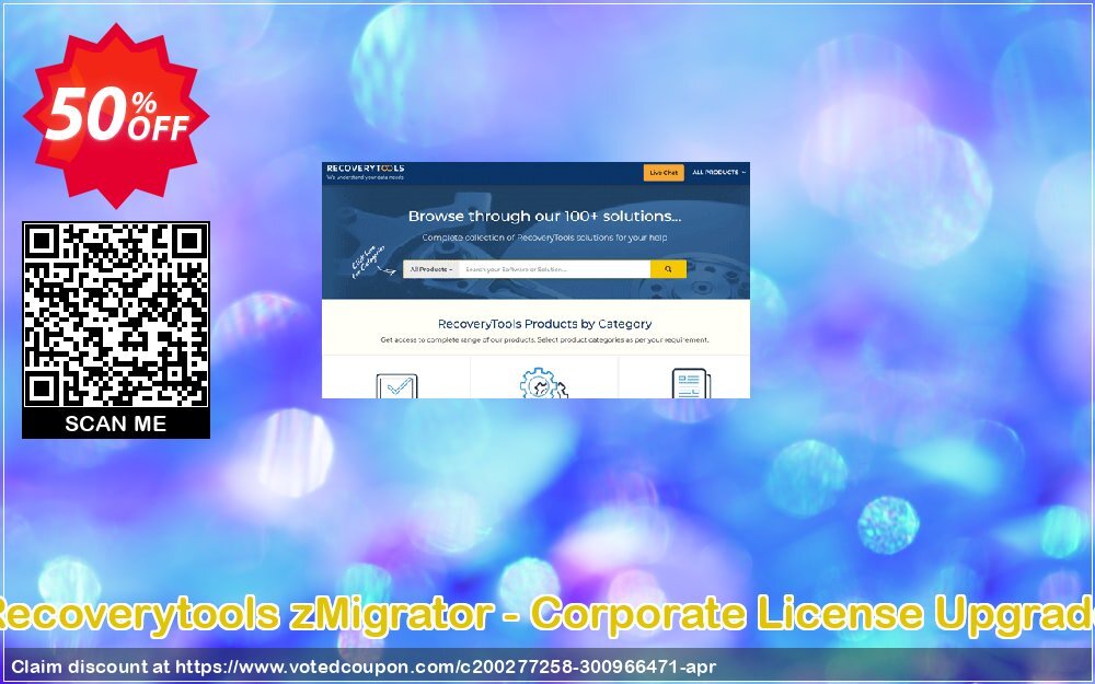 Recoverytools zMigrator - Corporate Plan Upgrade Coupon, discount Coupon code zMigrator - Corporate License Upgrade. Promotion: zMigrator - Corporate License Upgrade offer from Recoverytools