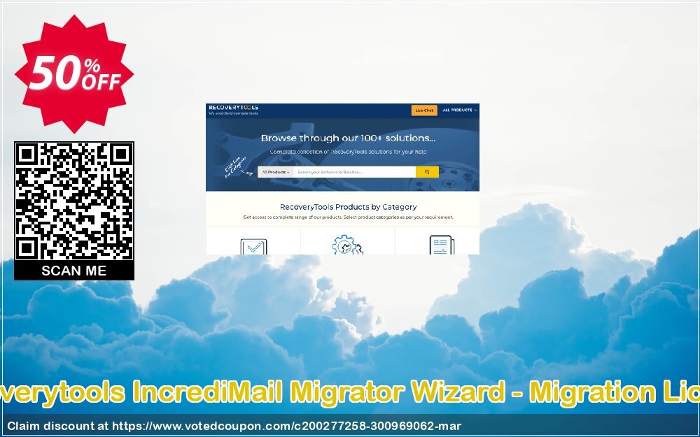 Recoverytools IncrediMail Migrator Wizard - Migration Plan Coupon, discount Coupon code IncrediMail Migrator Wizard - Migration License. Promotion: IncrediMail Migrator Wizard - Migration License offer from Recoverytools