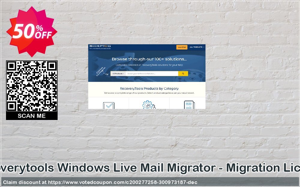 Get 50% OFF Recoverytools Windows Live Mail Migrator - Migration License Coupon