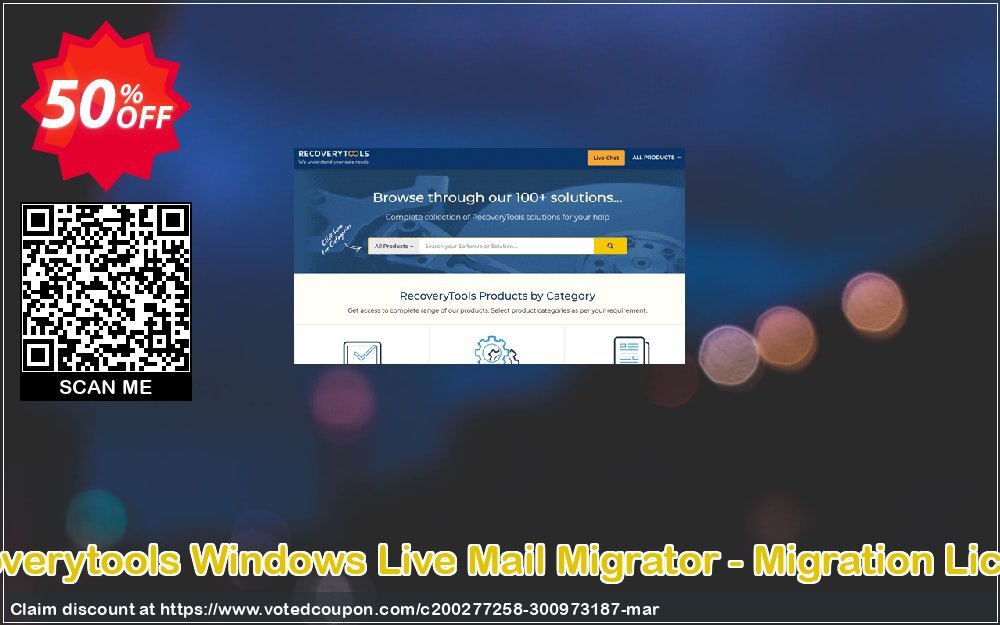 Recoverytools WINDOWS Live Mail Migrator - Migration Plan Coupon, discount Coupon code Windows Live Mail Migrator - Migration License. Promotion: Windows Live Mail Migrator - Migration License offer from Recoverytools