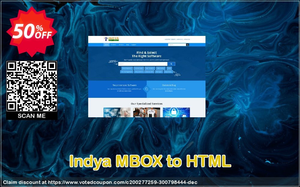 Indya MBOX to HTML Coupon, discount Coupon code Indya MBOX to HTML - Personal License. Promotion: Indya MBOX to HTML - Personal License offer from BitRecover