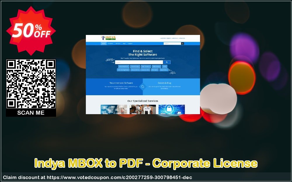 Indya MBOX to PDF - Corporate Plan Coupon, discount Coupon code Indya MBOX to PDF - Corporate License. Promotion: Indya MBOX to PDF - Corporate License offer from BitRecover