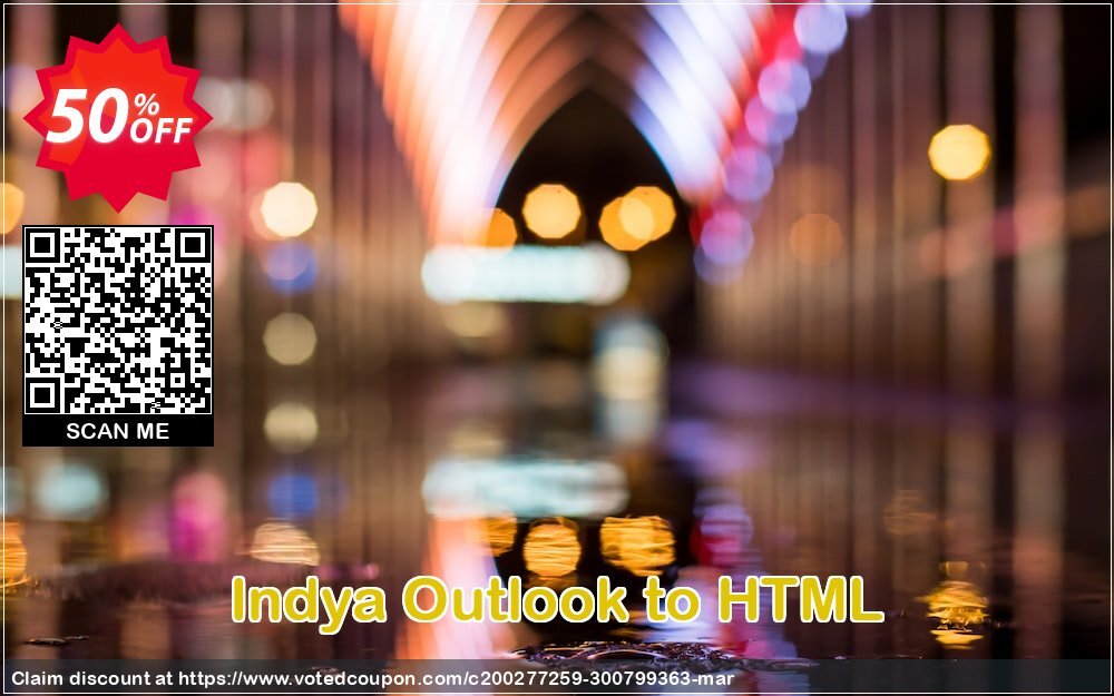 Indya Outlook to HTML Coupon, discount Coupon code Indya Outlook to HTML - Personal License. Promotion: Indya Outlook to HTML - Personal License offer from BitRecover