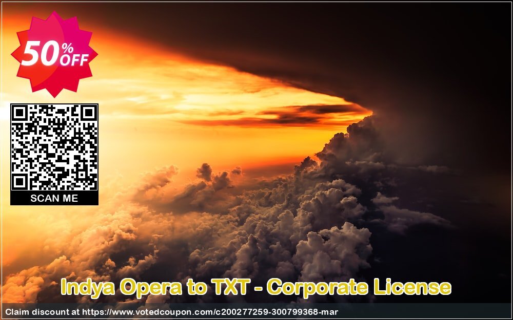 Indya Opera to TXT - Corporate Plan Coupon, discount Coupon code Indya Opera to TXT - Corporate License. Promotion: Indya Opera to TXT - Corporate License offer from BitRecover