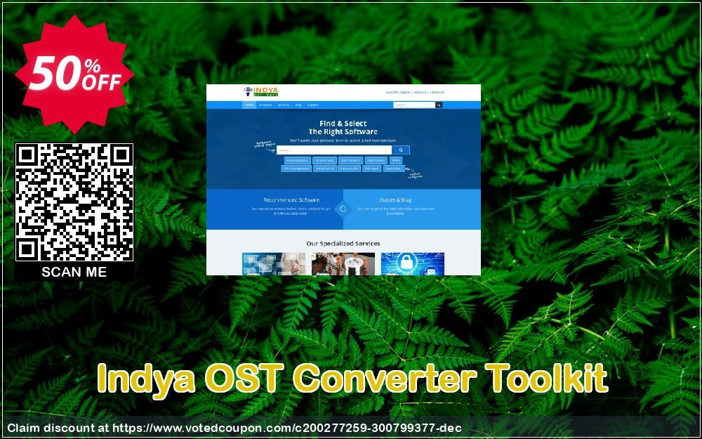 Indya OST Converter Toolkit Coupon, discount Coupon code Indya OST Converter Toolkit - Personal License. Promotion: Indya OST Converter Toolkit - Personal License offer from BitRecover