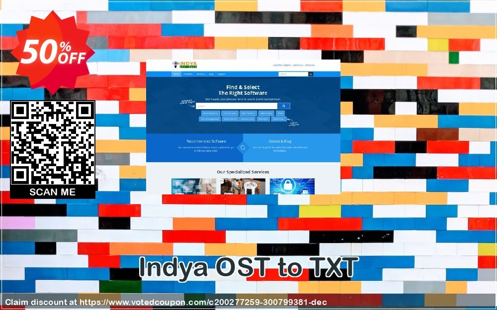 Indya OST to TXT Coupon, discount Coupon code Indya OST to TXT - Personal License. Promotion: Indya OST to TXT - Personal License offer from BitRecover