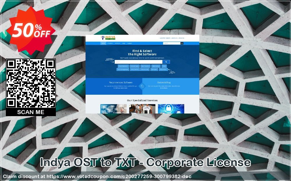 Indya OST to TXT - Corporate Plan Coupon, discount Coupon code Indya OST to TXT - Corporate License. Promotion: Indya OST to TXT - Corporate License offer from BitRecover