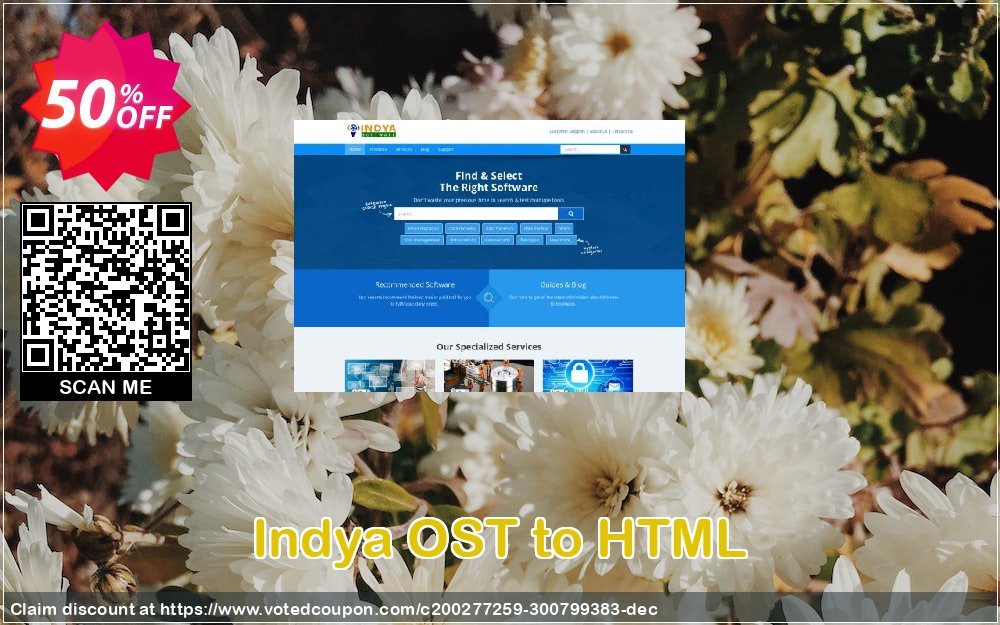 Indya OST to HTML Coupon, discount Coupon code Indya OST to HTML - Personal License. Promotion: Indya OST to HTML - Personal License offer from BitRecover