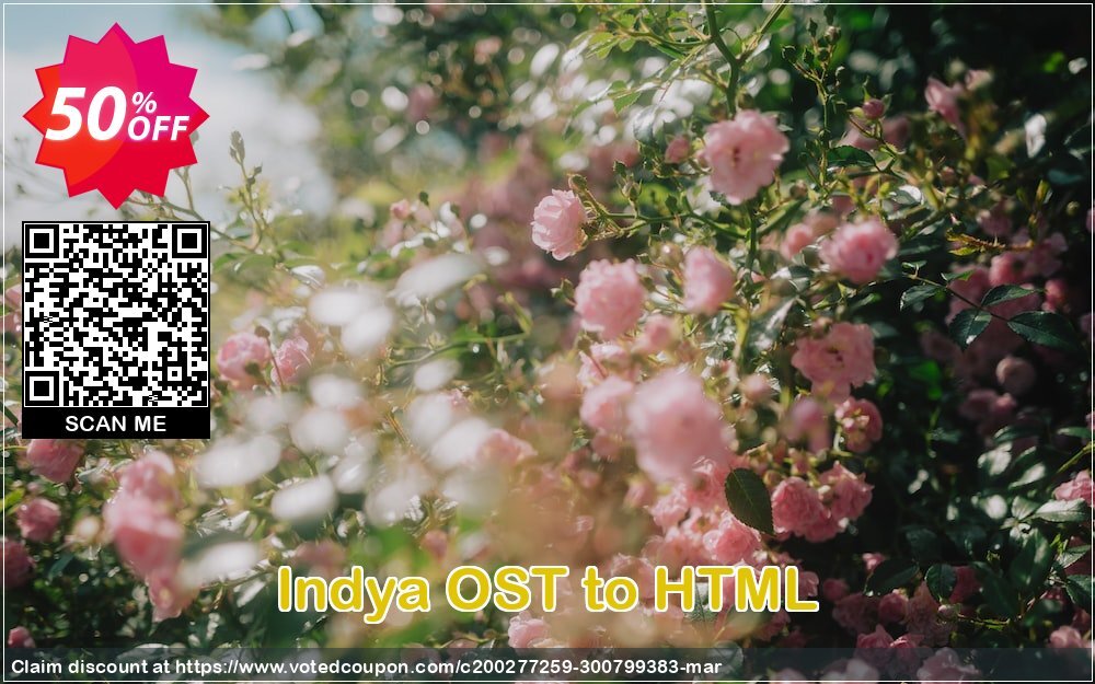 Indya OST to HTML Coupon, discount Coupon code Indya OST to HTML - Personal License. Promotion: Indya OST to HTML - Personal License offer from BitRecover