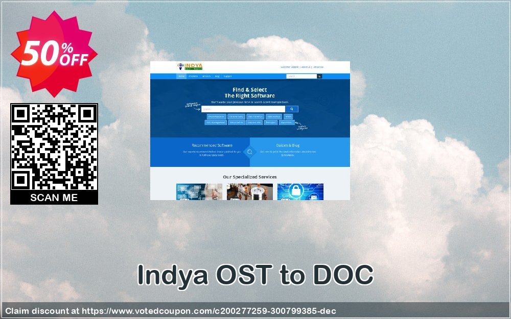 Get 50% OFF Indya OST to DOC Coupon