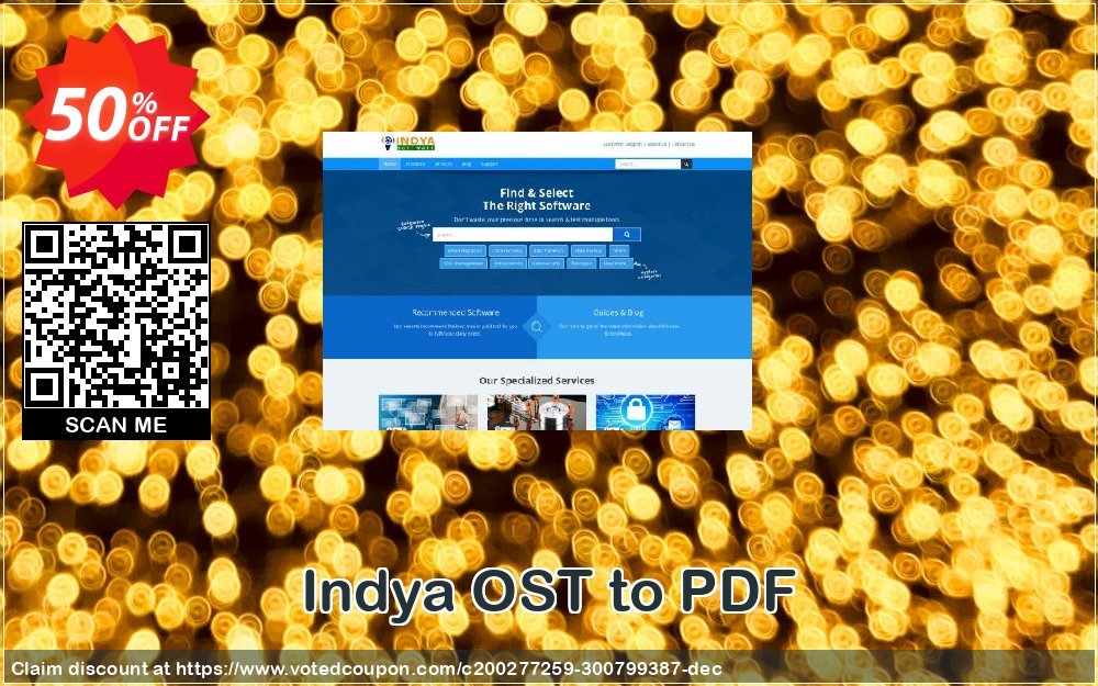 Indya OST to PDF Coupon, discount Coupon code Indya OST to PDF - Personal License. Promotion: Indya OST to PDF - Personal License offer from BitRecover