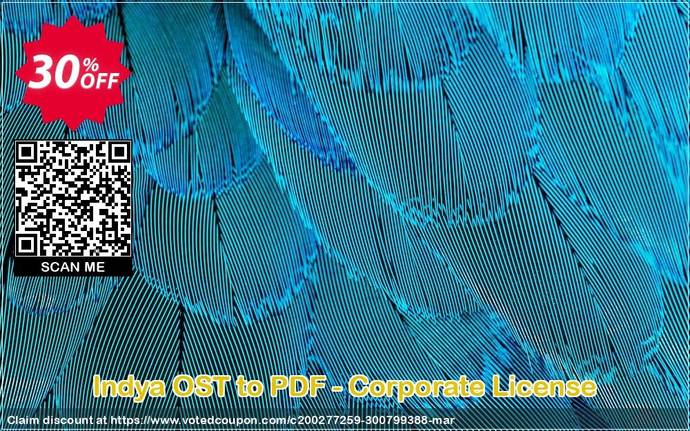 Indya OST to PDF - Corporate Plan Coupon, discount Coupon code Indya OST to PDF - Corporate License. Promotion: Indya OST to PDF - Corporate License offer from BitRecover