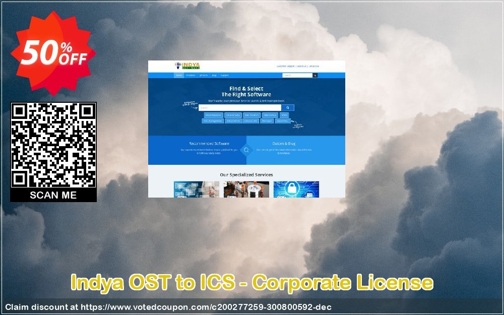 Indya OST to ICS - Corporate Plan Coupon, discount Coupon code Indya OST to ICS - Corporate License. Promotion: Indya OST to ICS - Corporate License offer from BitRecover