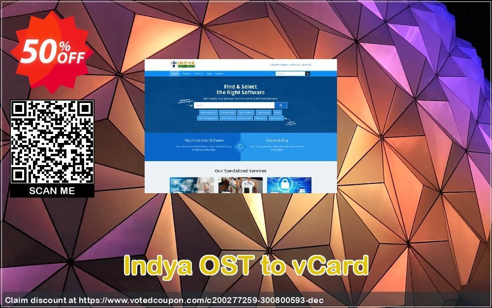 Indya OST to vCard Coupon Code Apr 2024, 50% OFF - VotedCoupon