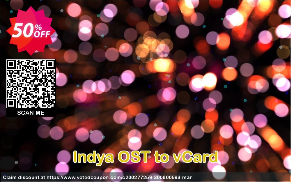 Indya OST to vCard Coupon Code May 2024, 50% OFF - VotedCoupon