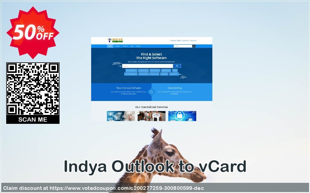 Indya Outlook to vCard Coupon, discount Coupon code Indya Outlook to vCard - Personal License. Promotion: Indya Outlook to vCard - Personal License offer from BitRecover