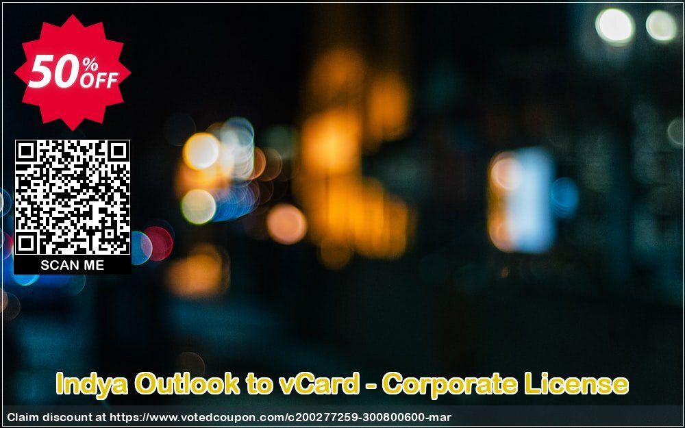 Indya Outlook to vCard - Corporate Plan Coupon Code Apr 2024, 50% OFF - VotedCoupon